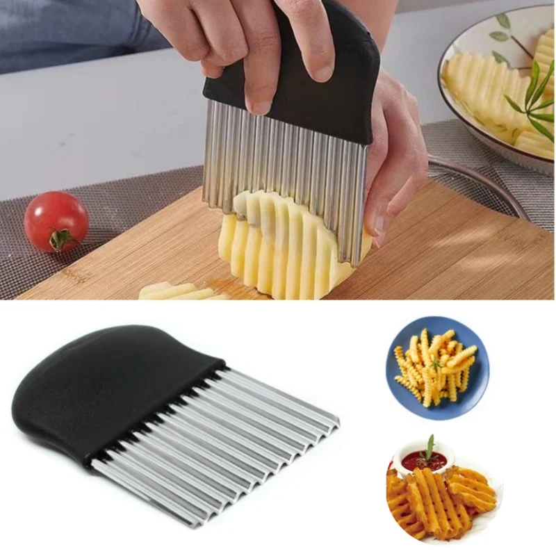 Onion Holder Slicer - Fatiador de batatas em aço inoxidável,