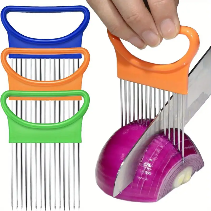 Onion Holder Slicer - Garfo mágico de cebola 4 em