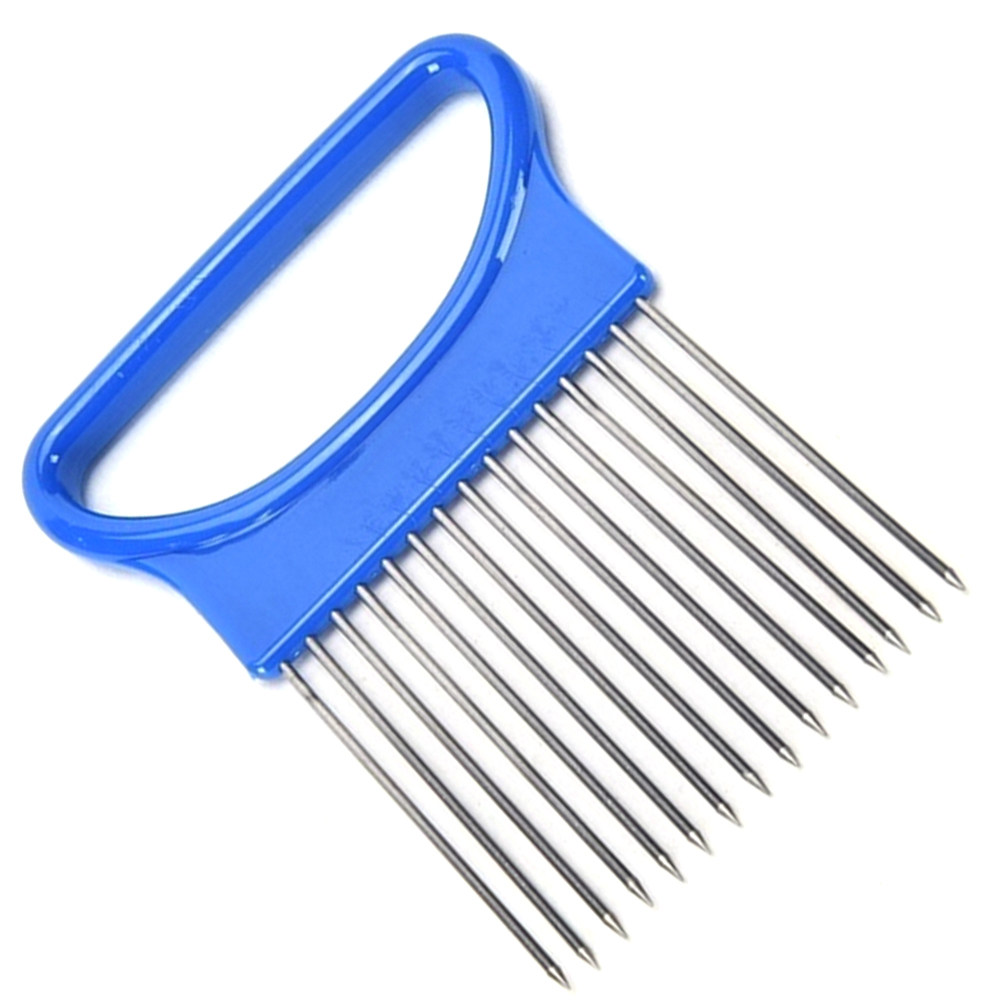Onion Holder Slicer - Suporte de aço inoxidável para cebola,