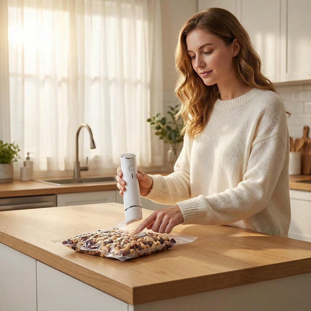 30 Sacos a Vácuo Reutilizáveis - Meal Prep Vacuum Sealer avaliação e preço