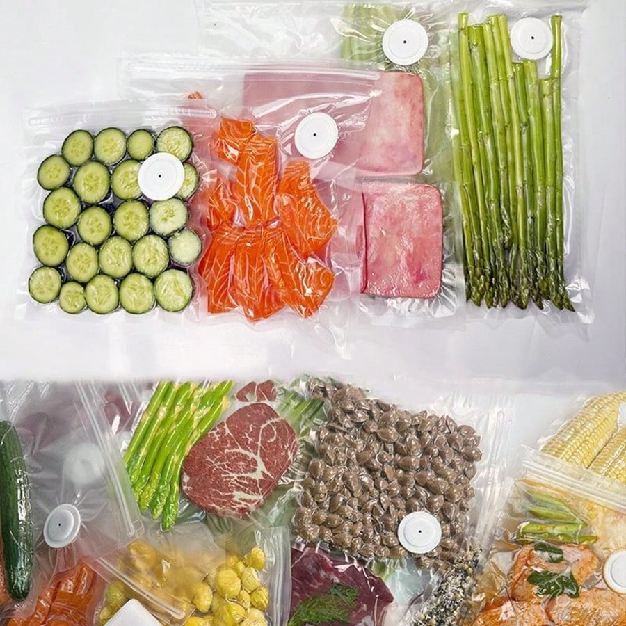 30 Sacos a Vácuo Reutilizáveis - Meal Prep Vacuum Sealer avaliação e preço