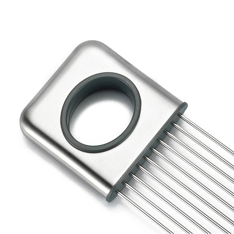 Agulhas de cebola em aço inoxi - Onion Holder Slicer avaliação e preço