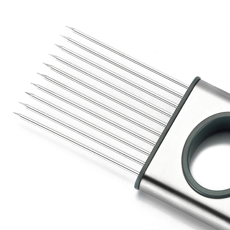 Agulhas de cebola em aço inoxi - Onion Holder Slicer avaliação e preço