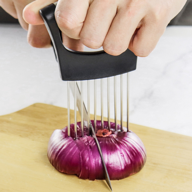 1 Peça Agulha de Aço para Cebo - Onion Holder Slicer avaliação e preço