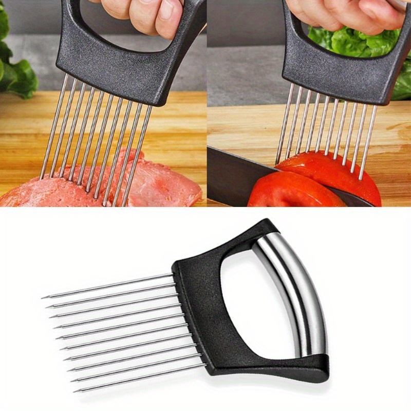1 Peça Agulha de Aço para Cebo - Onion Holder Slicer avaliação e preço