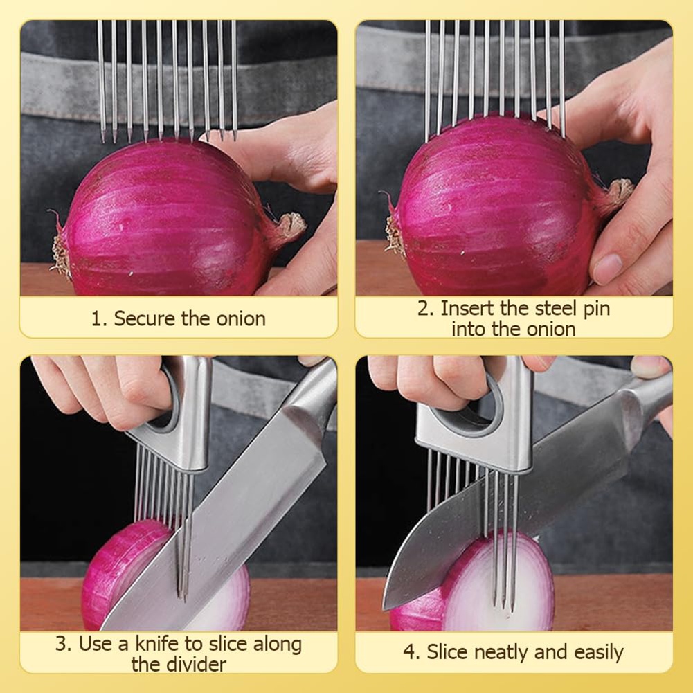 ABFU-2PCS Suporte para fatiar  - Onion Holder Slicer avaliação e preço