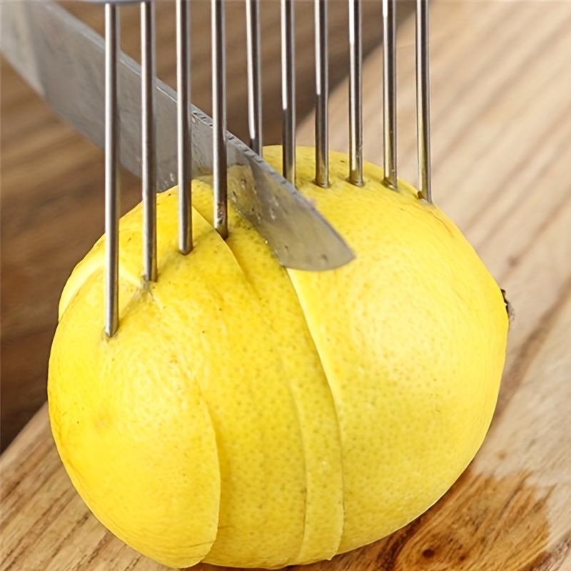 1/4PC Agulha de Cebola de Aço  - Onion Holder Slicer avaliação e preço