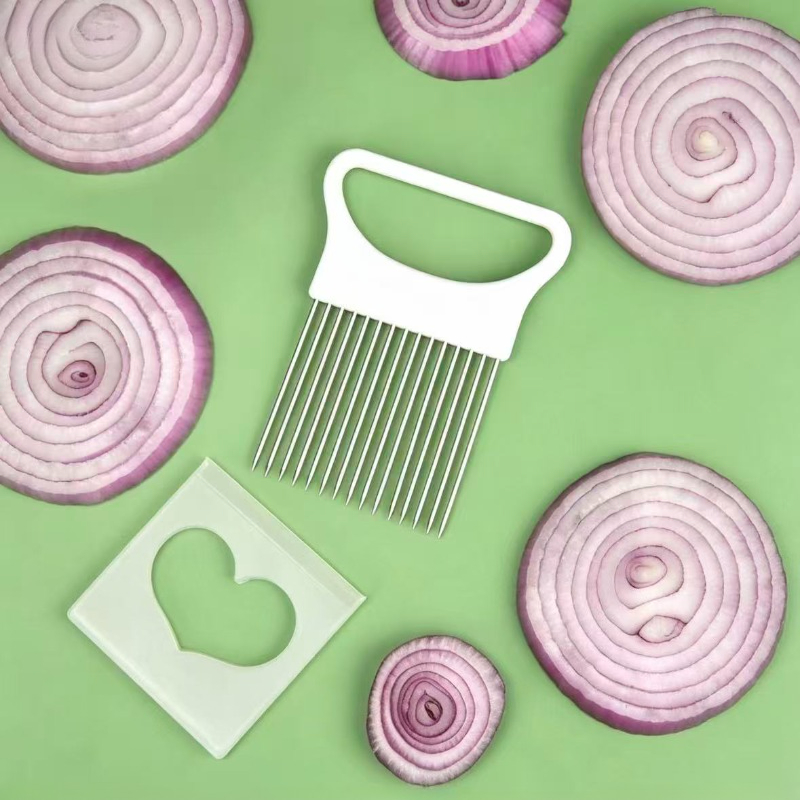 Corte Cebolas Sem Esforço com  - Onion Holder Slicer avaliação e preço