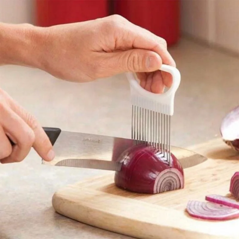 Corte cebolas sem esforço com  - Onion Holder Slicer avaliação e preço